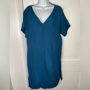 Madewell Teal V-Neck Women's Top